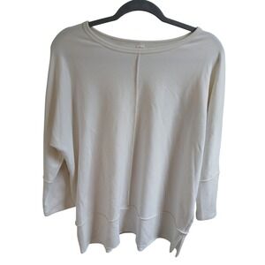 Spanx white Dolman Sleeve Knit Top Medium Casual Comfy Relaxed Fit‎